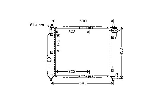 Radiator, engine cooling 81002066 International Radiators