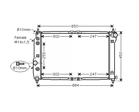 Radiator, engine cooling 81002068 International Radiators