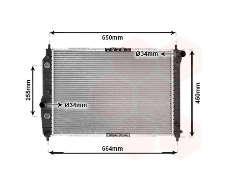 Radiator, engine cooling 81002068 International Radiators, Image 2