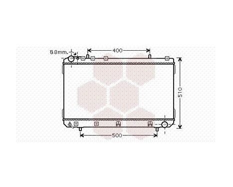 Radiator, engine cooling 81002070 International Radiators, Image 2