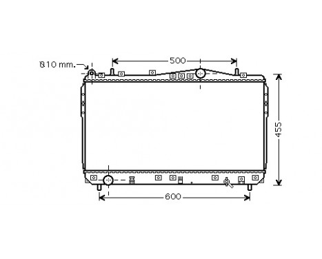 Radiator, engine cooling 81002073 International Radiators