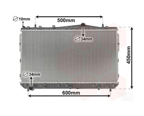 Radiator, engine cooling 81002073 International Radiators, Image 2