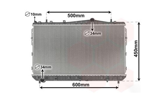 Radiator, engine cooling 81002073 International Radiators, Image 2
