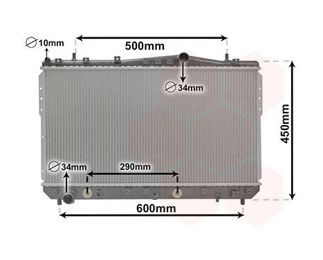 Radiator, engine cooling 81002074 International Radiators, Image 2