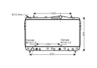 Radiator, engine cooling 81002074 International Radiators