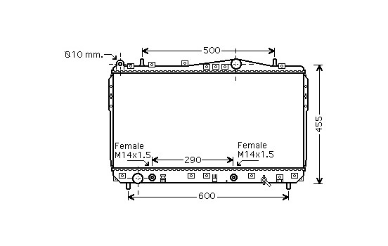Radiator, engine cooling 81002074 International Radiators