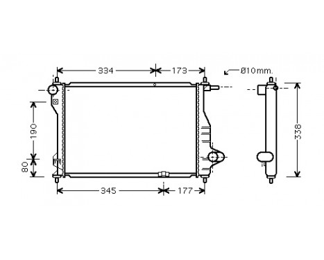 Radiator, engine cooling 81002075 International Radiators