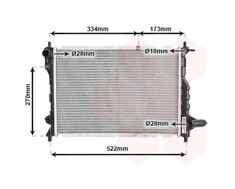 Radiator, engine cooling 81002075 International Radiators, Image 2