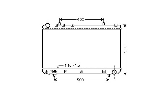Radiator, engine cooling 81002086 International Radiators