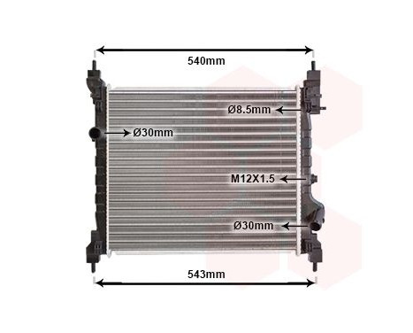 Radiator, engine cooling 81002141 International Radiators, Image 2