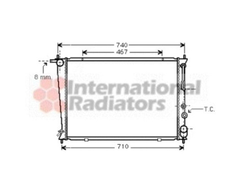 Radiator, engine cooling 82002050 International Radiators, Image 2
