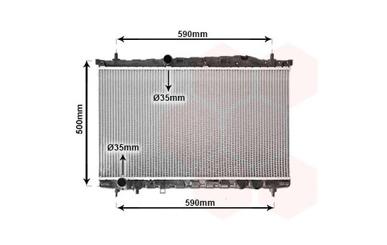 Radiator, engine cooling 82002077 International Radiators, Image 2
