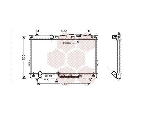 Radiator, engine cooling 82002078 International Radiators, Image 2