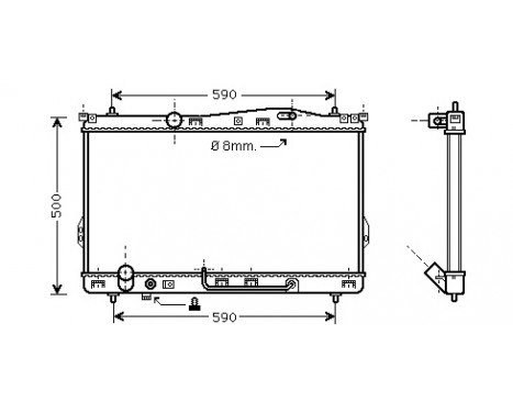 Radiator, engine cooling 82002078 International Radiators
