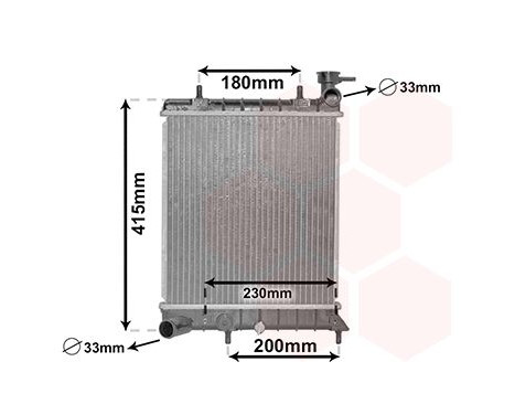 Radiator, engine cooling 82002085 International Radiators, Image 2