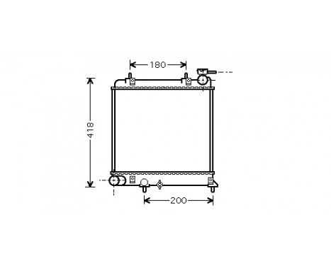 Radiator, engine cooling 82002085 International Radiators