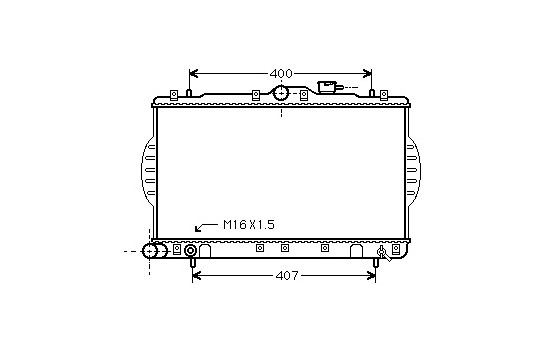 Radiator, engine cooling 82002088 International Radiators