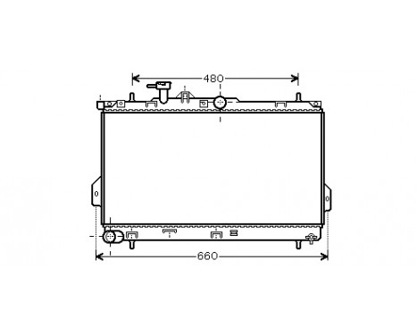Radiator, engine cooling 82002097 International Radiators