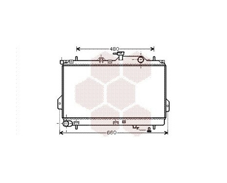 Radiator, engine cooling 82002098 International Radiators, Image 2