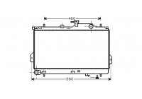 Radiator, engine cooling 82002098 International Radiators