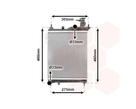 Radiator, engine cooling 82002099 International Radiators