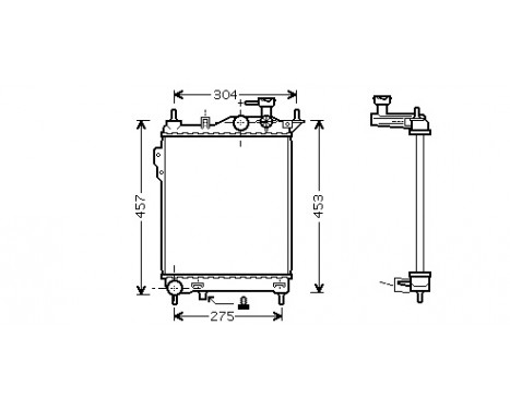 Radiator, engine cooling 82002099 International Radiators, Image 2