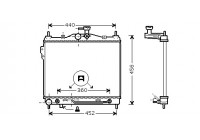 Radiator, engine cooling 82002100 International Radiators