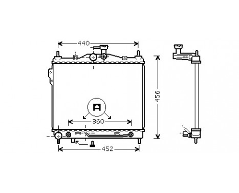 Radiator, engine cooling 82002100 International Radiators