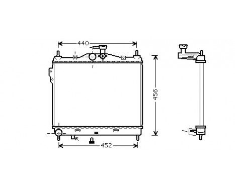 Radiator, engine cooling 82002101 International Radiators