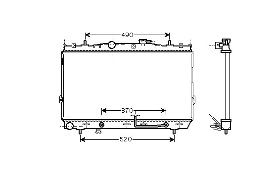 Radiator, engine cooling 82002105 International Radiators