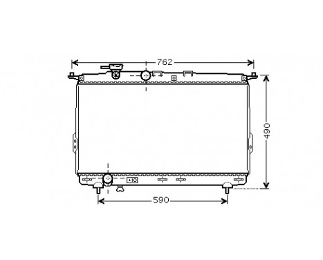 Radiator, engine cooling 82002106 International Radiators