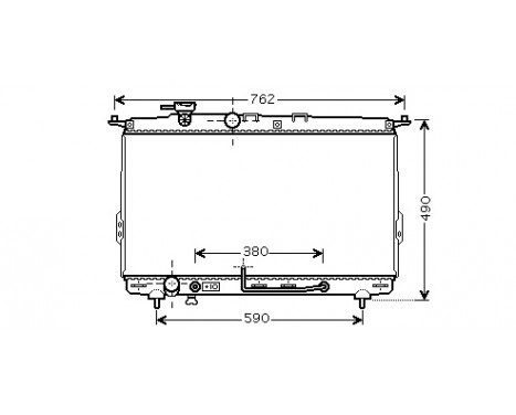 Radiator, engine cooling 82002107 International Radiators