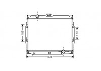 Radiator, engine cooling 82002108 International Radiators