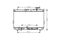 Radiator, engine cooling 82002110 International Radiators