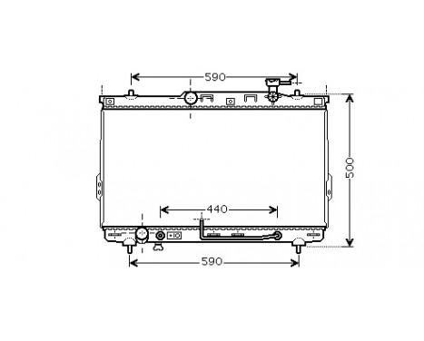 Radiator, engine cooling 82002110 International Radiators