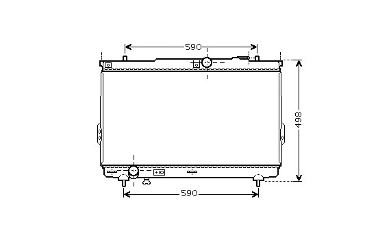 Radiator, engine cooling 82002111 International Radiators
