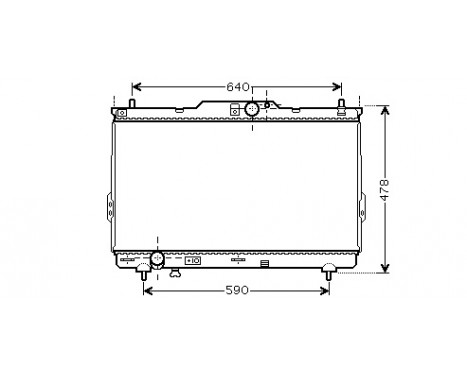 Radiator, engine cooling 82002113 International Radiators