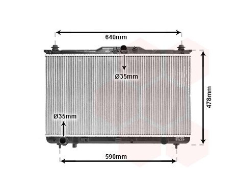 Radiator, engine cooling 82002113 International Radiators, Image 2