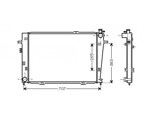 Radiator, engine cooling 82002126 International Radiators