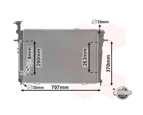 Radiator, engine cooling 82002130 International Radiators, Image 2