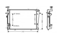 Radiator, engine cooling 82002130 International Radiators