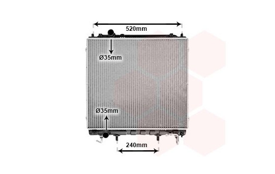 Radiator, engine cooling 82002146 International Radiators, Image 2