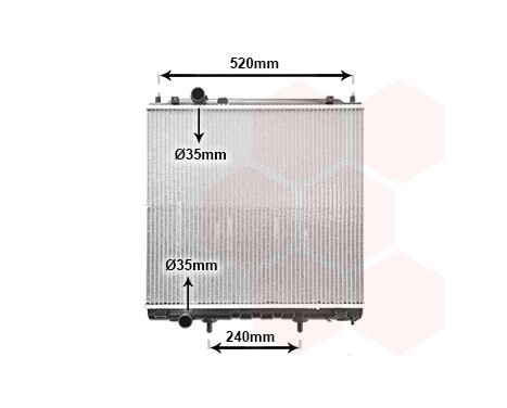 Radiator, engine cooling 82002162 International Radiators, Image 2