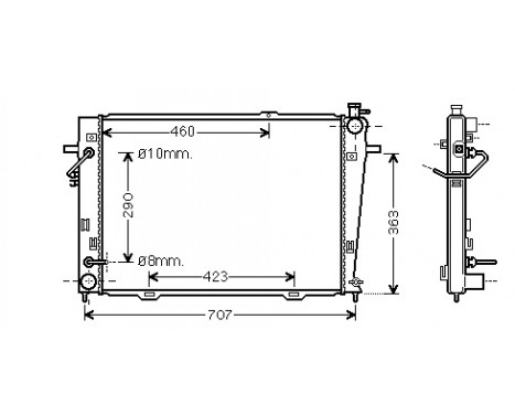 Radiator, engine cooling 82002167 International Radiators
