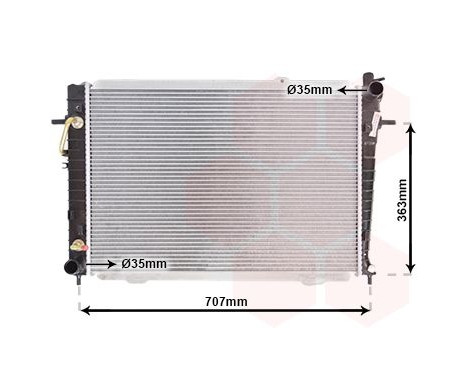 Radiator, engine cooling 82002167 International Radiators, Image 2