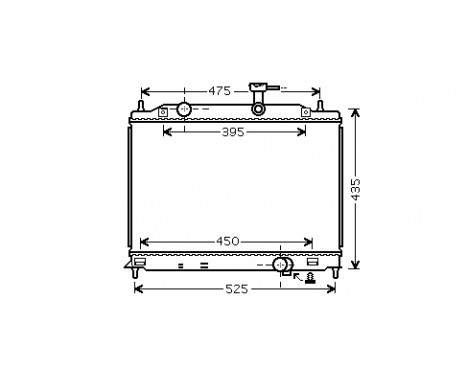 Radiator, engine cooling 82002170 International Radiators