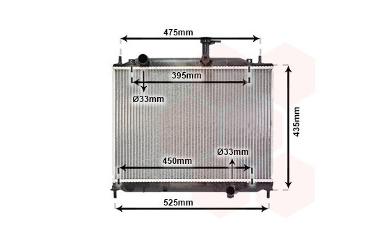 Radiator, engine cooling 82002170 International Radiators, Image 2