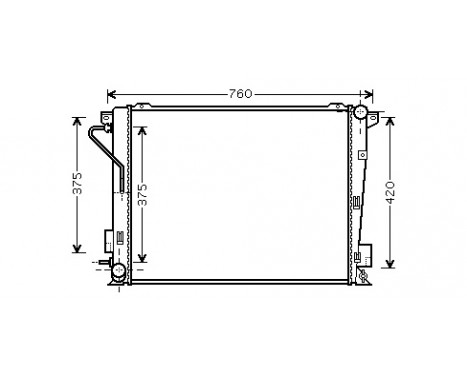 Radiator, engine cooling 82002171 International Radiators