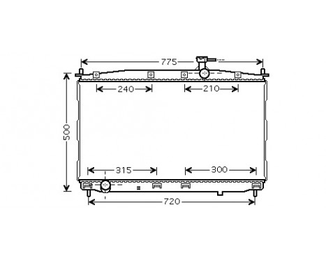 Radiator, engine cooling 82002173 International Radiators