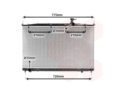 Radiator, engine cooling 82002173 International Radiators, Image 2